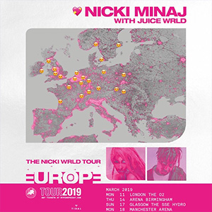 Nicki Minaj “The Nicki Wrld Tour”<br>
(Associate Choreo)